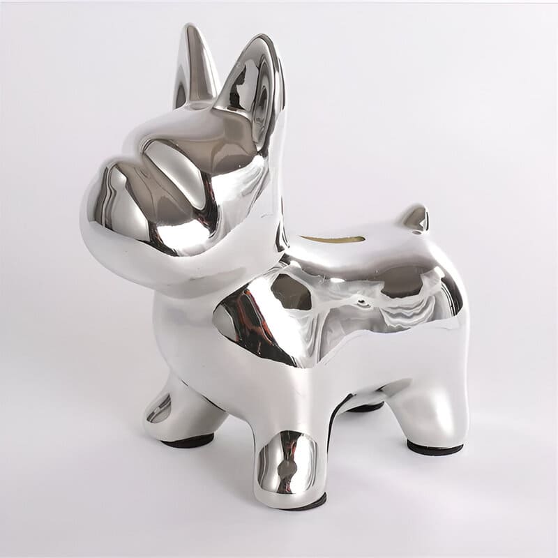 belle tirelire adulte argent