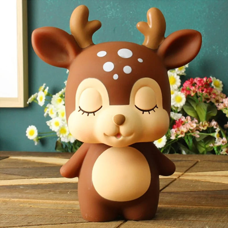 jolie tirelire enfant cerf