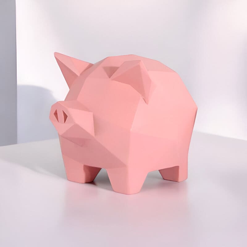 tirelire cochon design rose