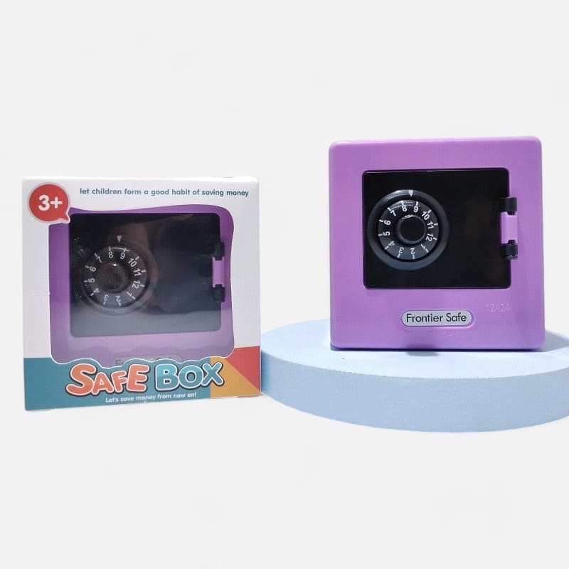 mini coffre fort tirelire violet