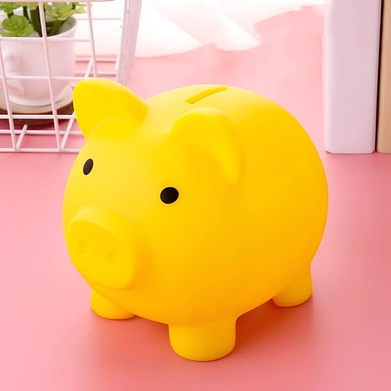 mini tirelire enfant jaune