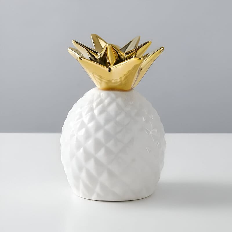 tirelire blanche ananas