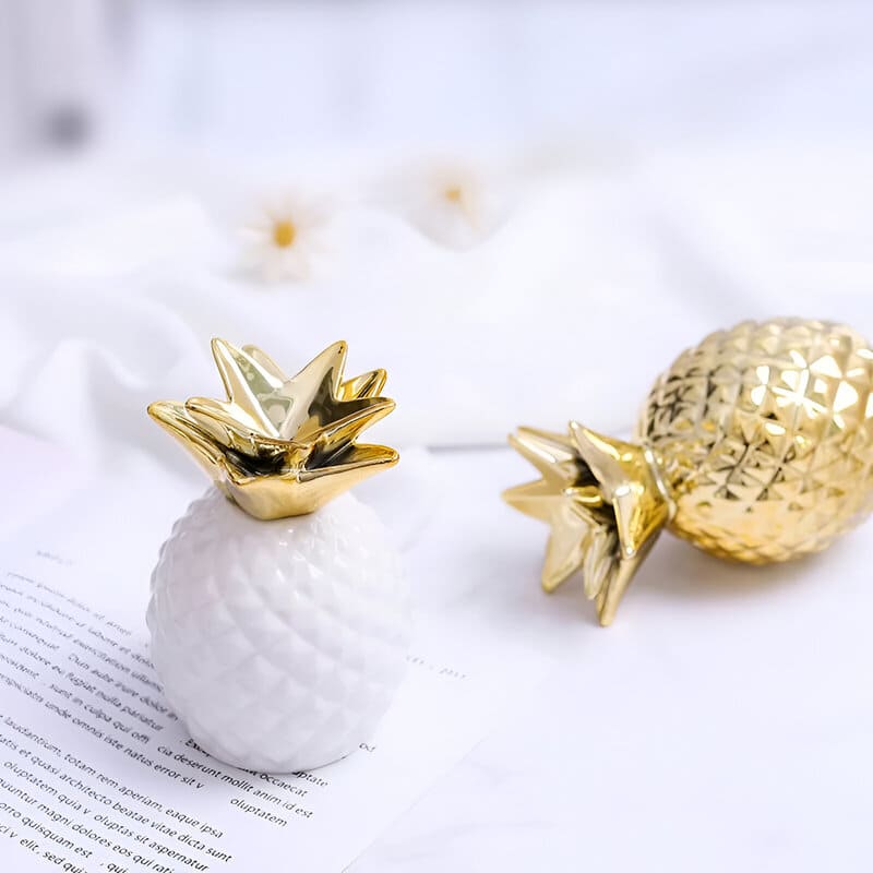 tirelire ananas dore