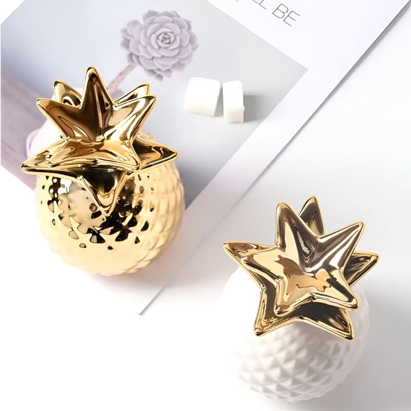 tirelire ananas doré