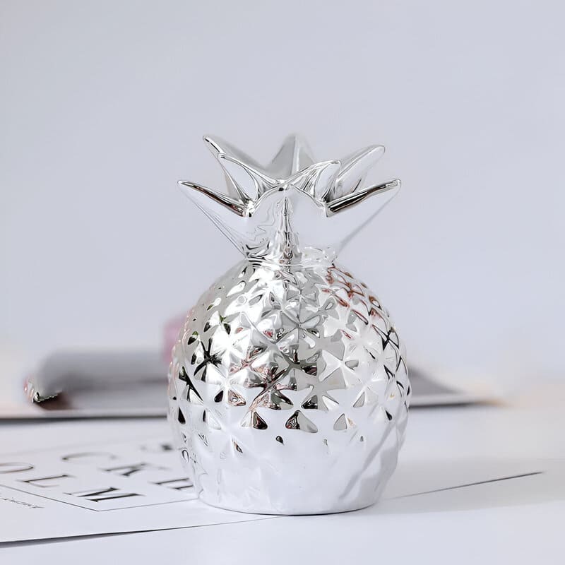 tirelire ananas argent