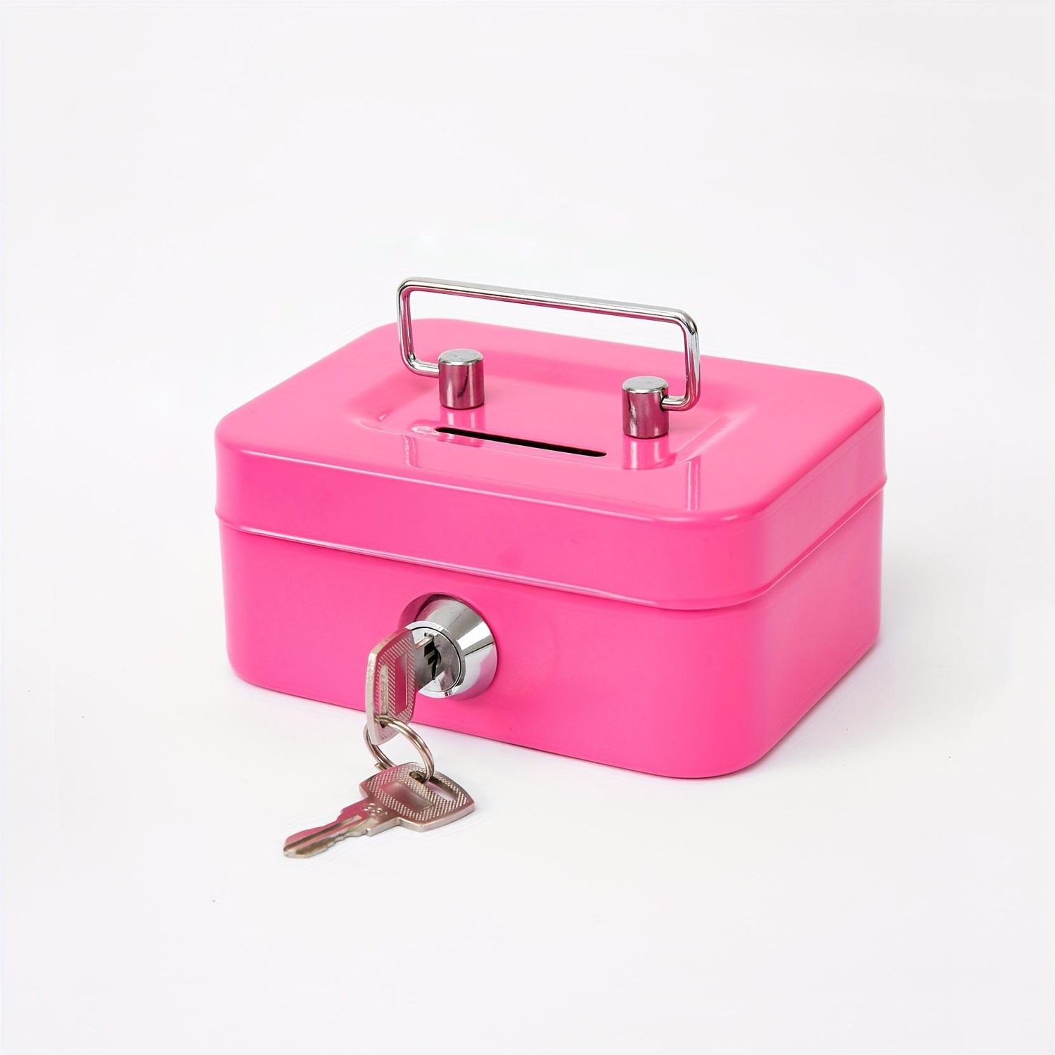 tirelire avec clé rose