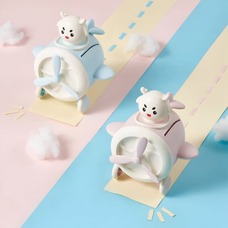 avion jouet tirelire enfant