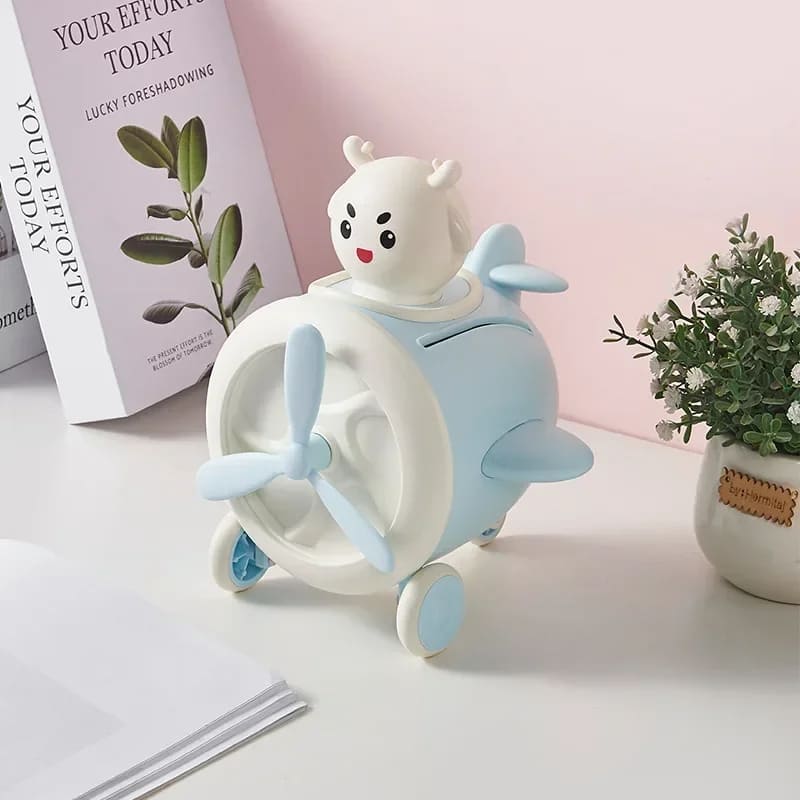 tirelire avion enfant