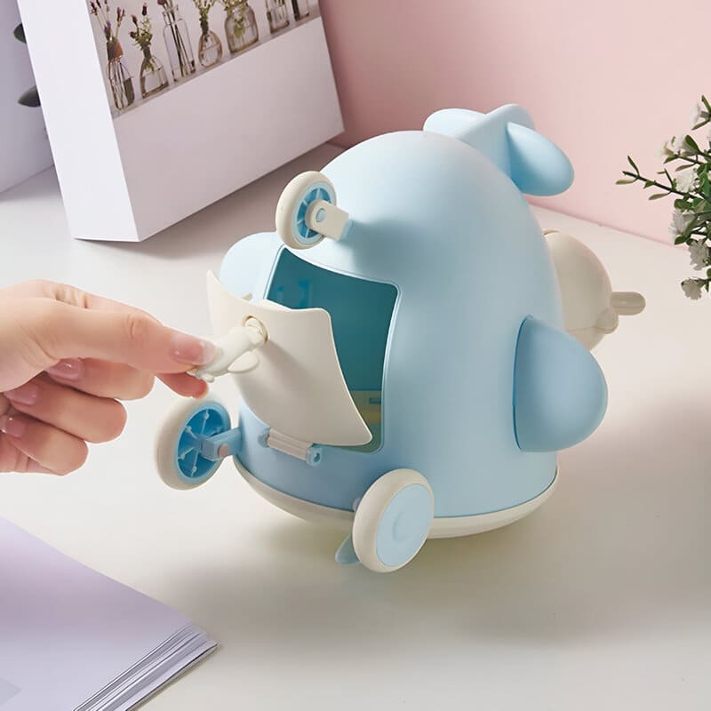 avion tirelire enfant