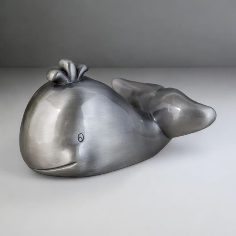 tirelire baleine argent