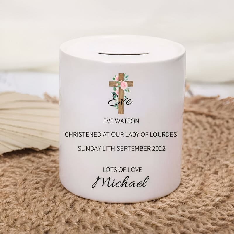 tirelire personnalisé bapteme