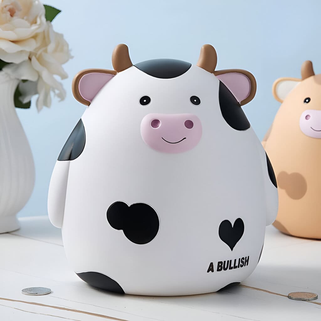 tirelire originale bébé vache fille