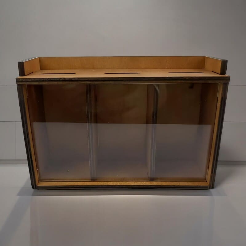 tirelire boite transparente