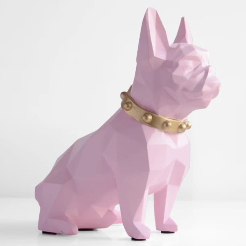 tirelire bouledogue rose