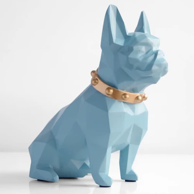 tirelire chien bleu design