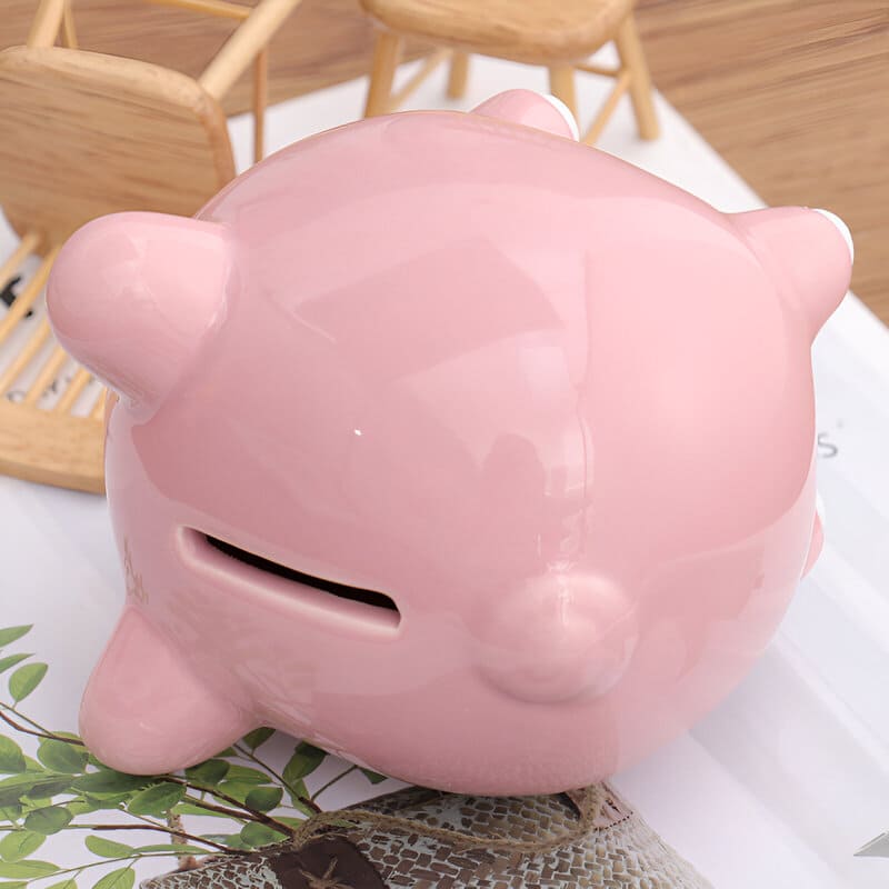 cochon tirelire rose