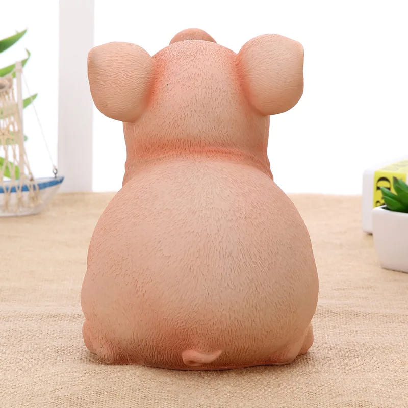 tirelire cochon assis