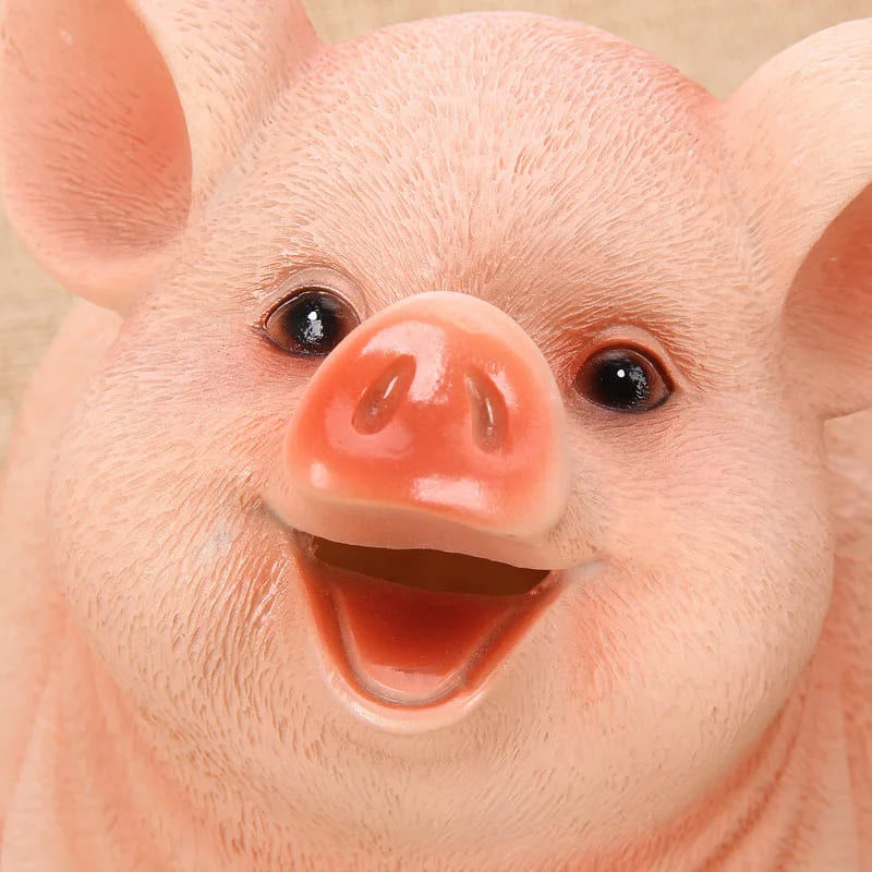 tirelire cochon assis