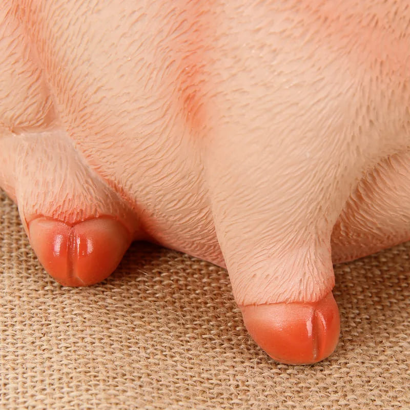 tirelire cochon assis