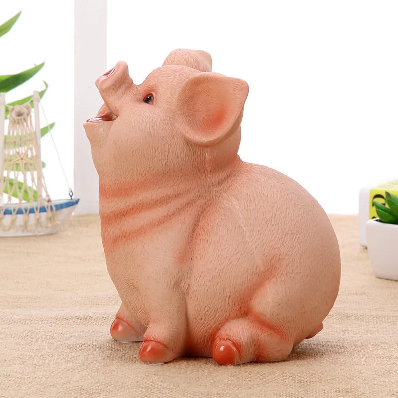 tirelire cochon assis