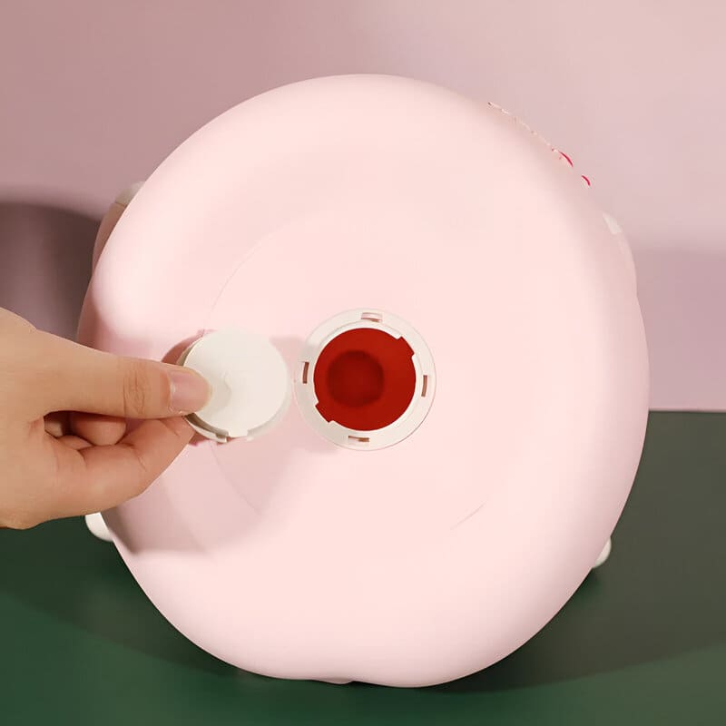 cochon rose tirelire couronne
