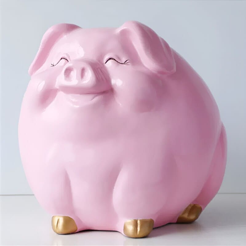 tirelire cochon rose geante