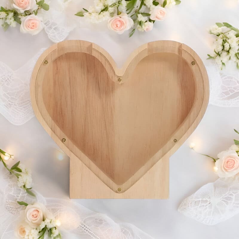 tirelire coeur mariage