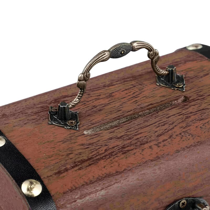 tirelire coffre fort en bois