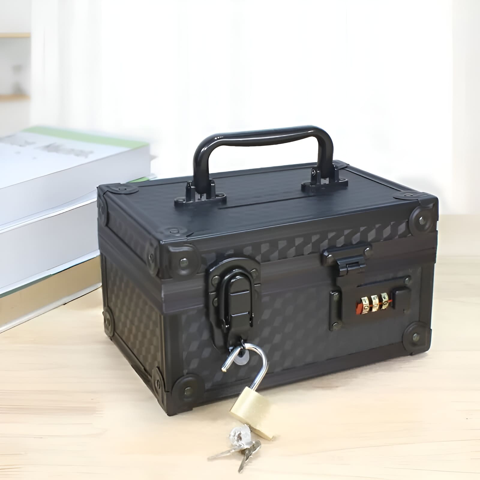 coffre tirelire cadenas grand