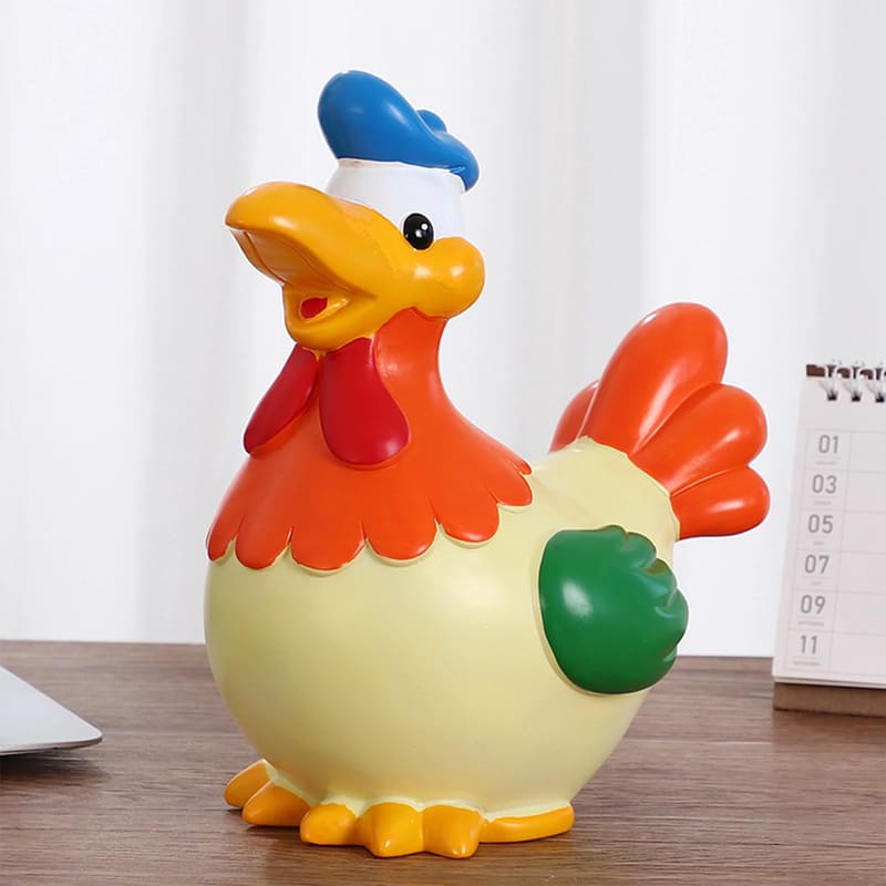 tirelire coq en pate