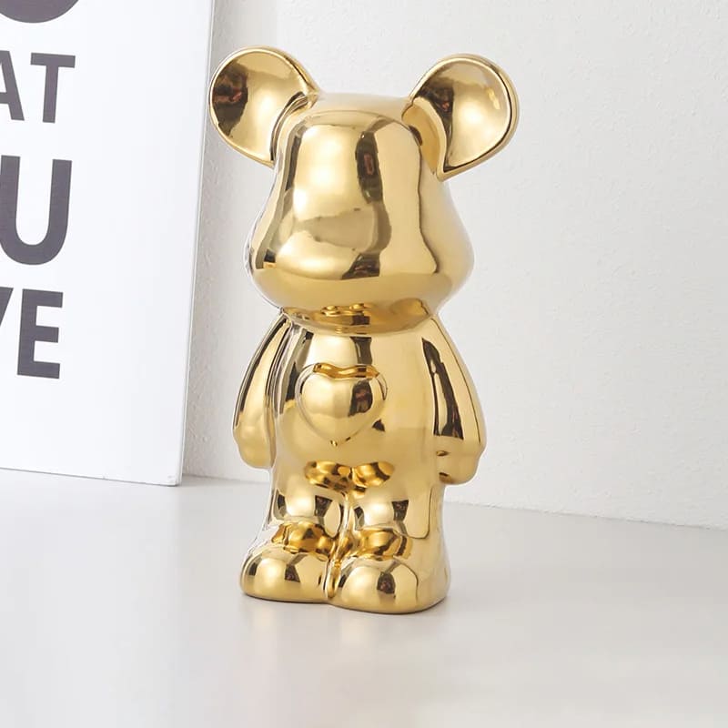 tirelire déco originale or