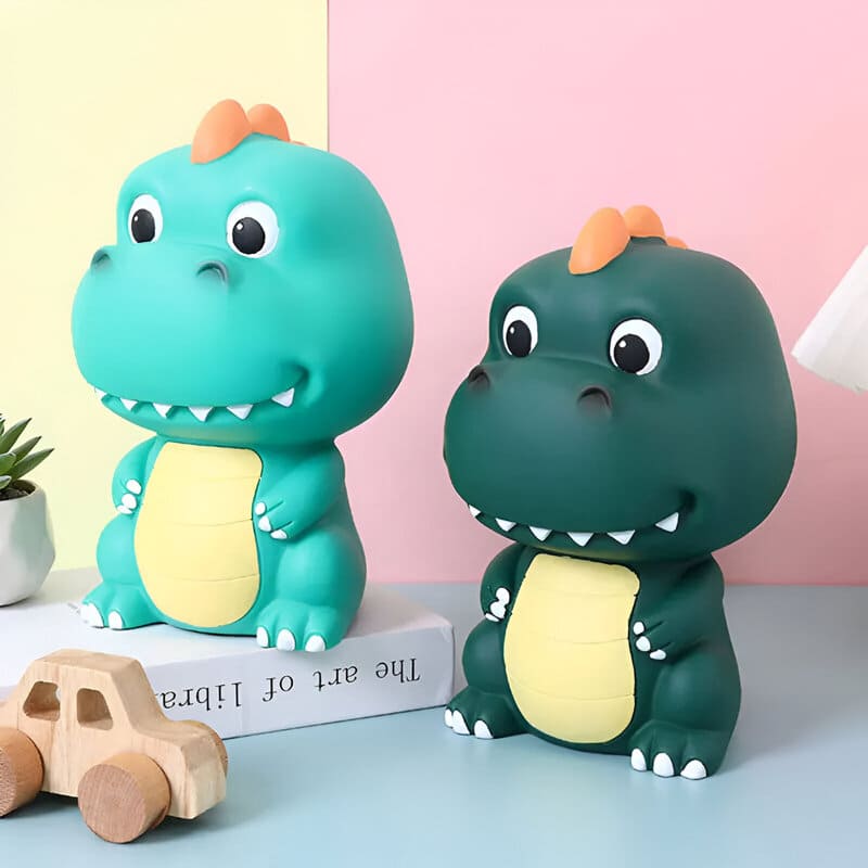 tirelire enfant dinosaure