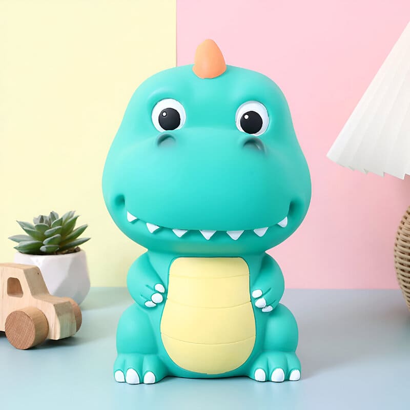 tirelire enfant dinosaure