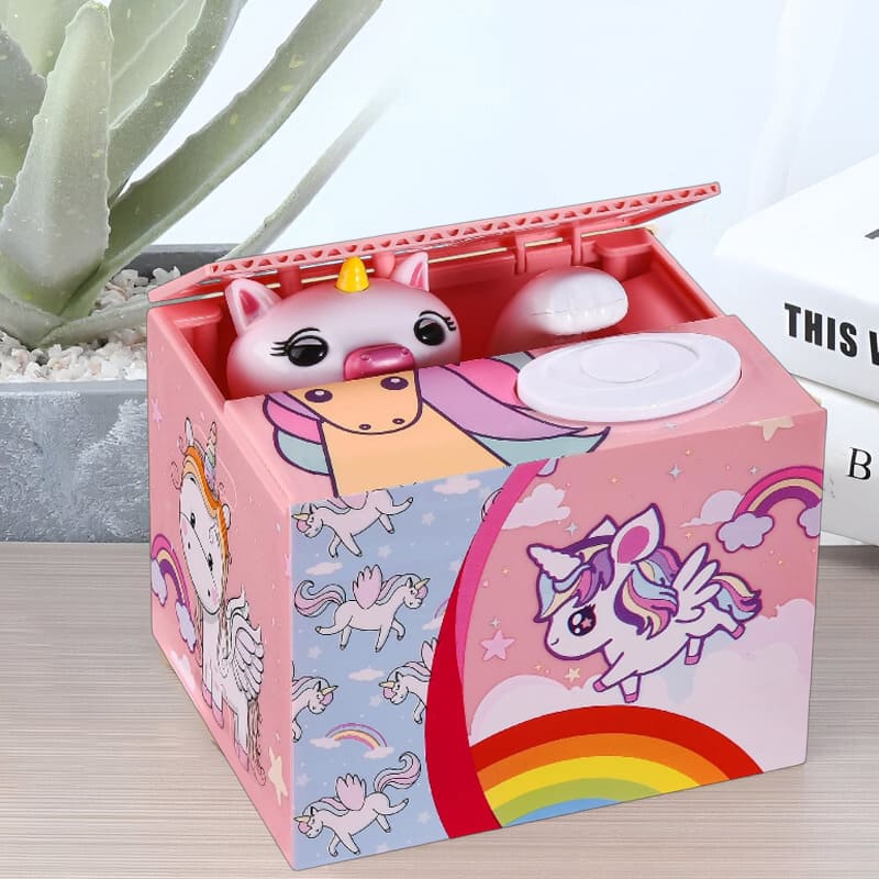 tirelire licorne électronique