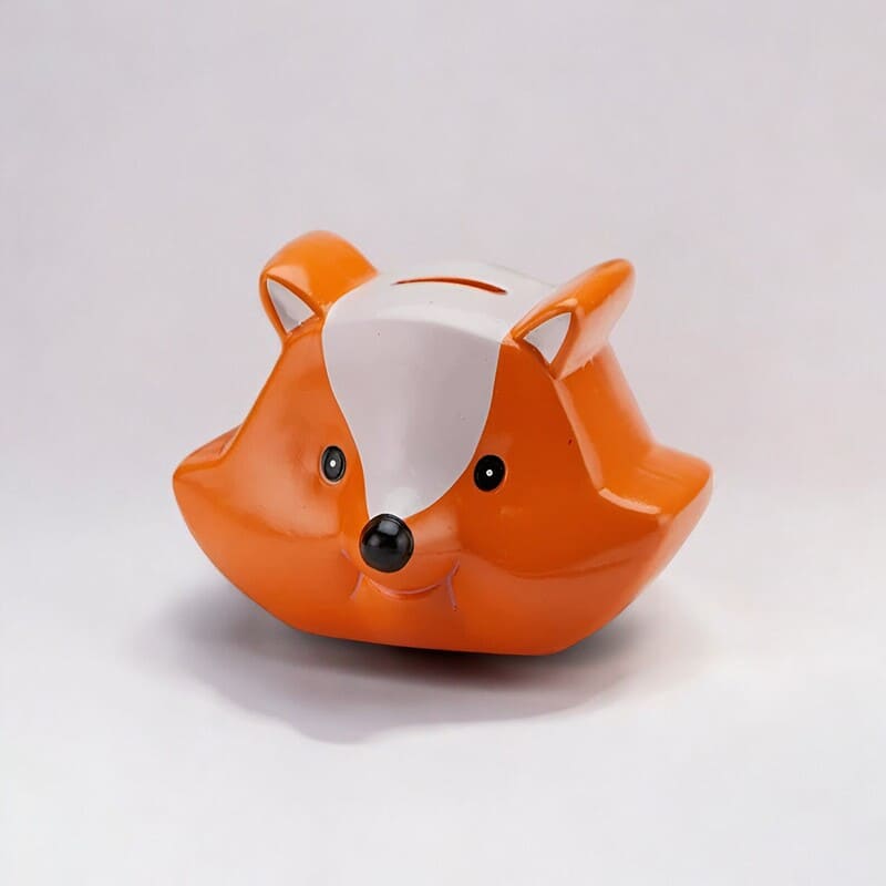 tirelire renard pour enfant en céramique