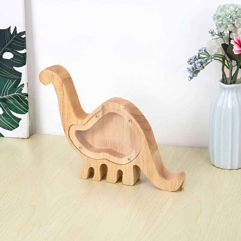 tirelire enfant transparente dinosaure