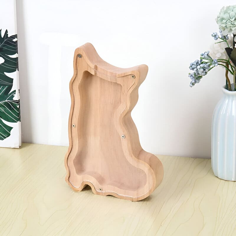 tirelire enfant transparente chat
