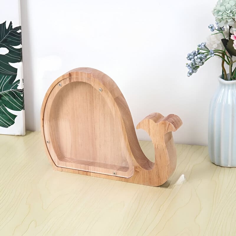 tirelire enfant transparente baleine