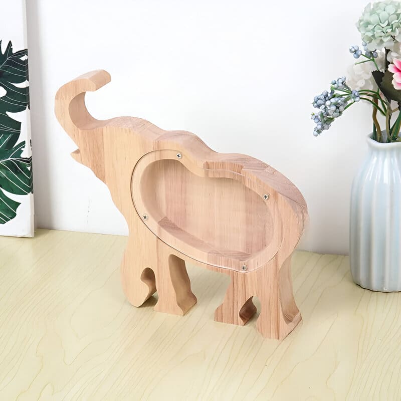 tirelire enfant transparente éléphant