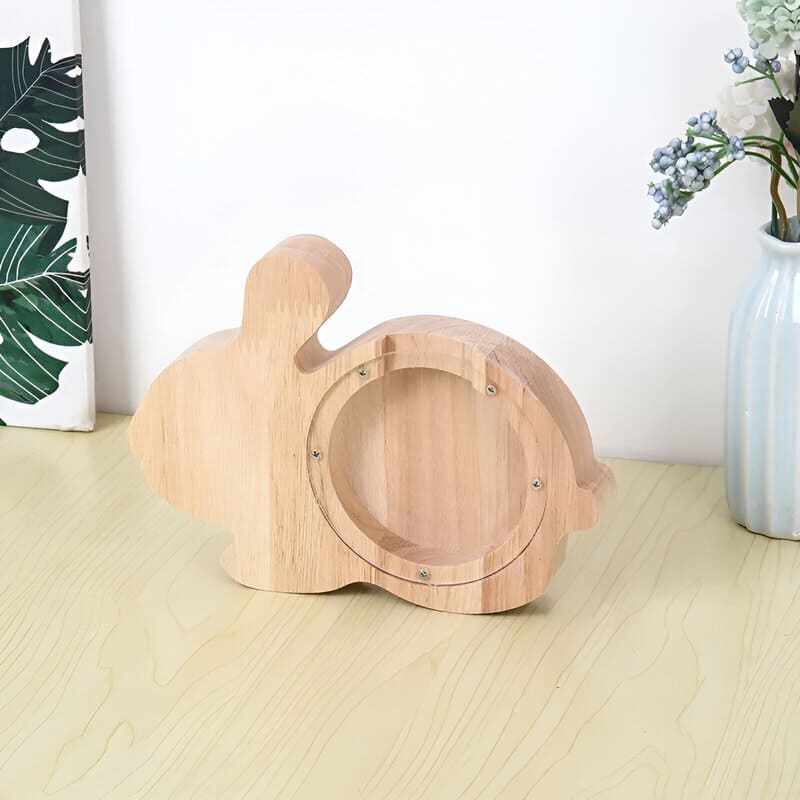 tirelire enfant transparente lapin