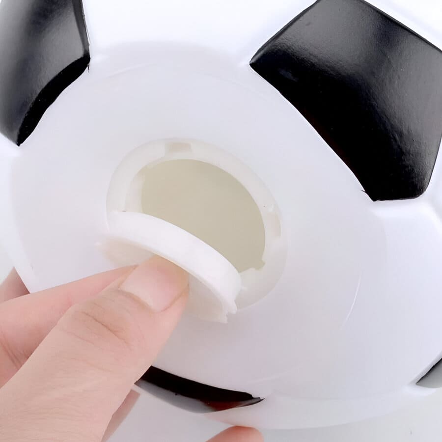 tirelire en forme de ballon de foot
