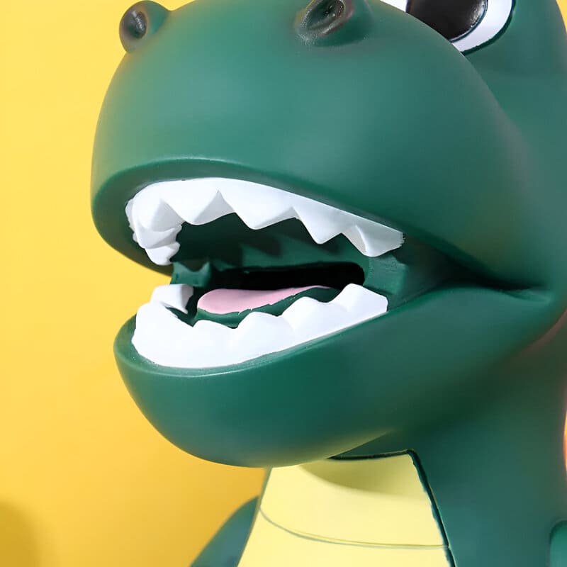tirelire dinosaure vert garçon