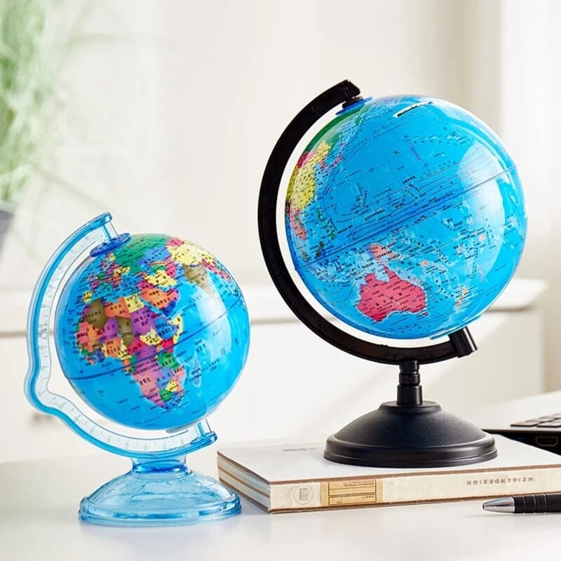 tirelire globe terrestre