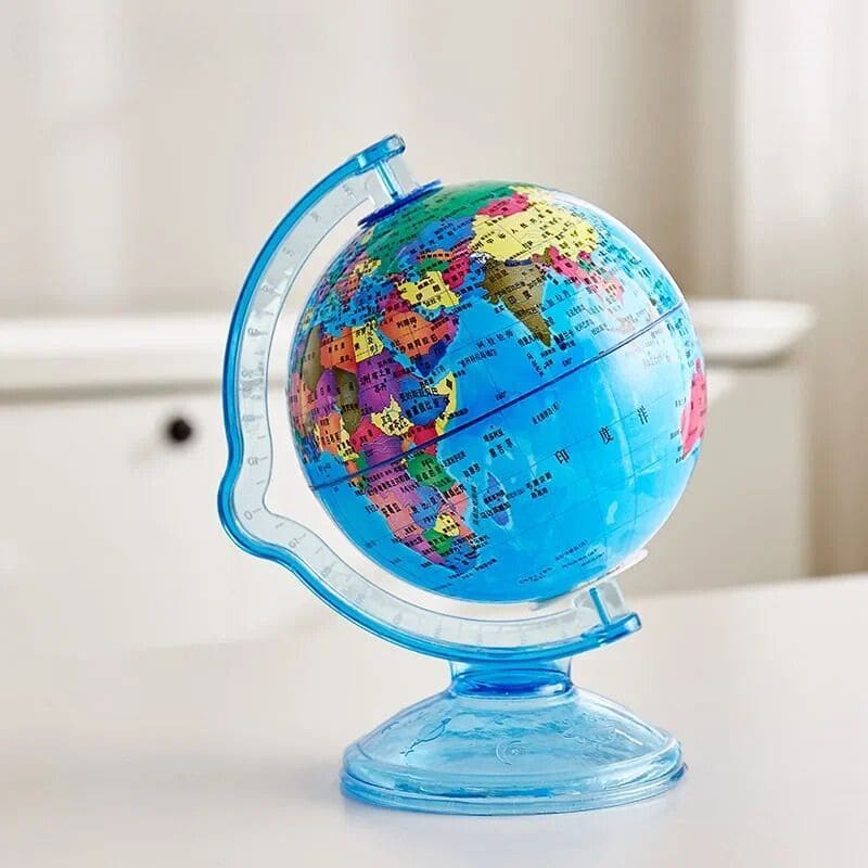 tirelire globe terrestre