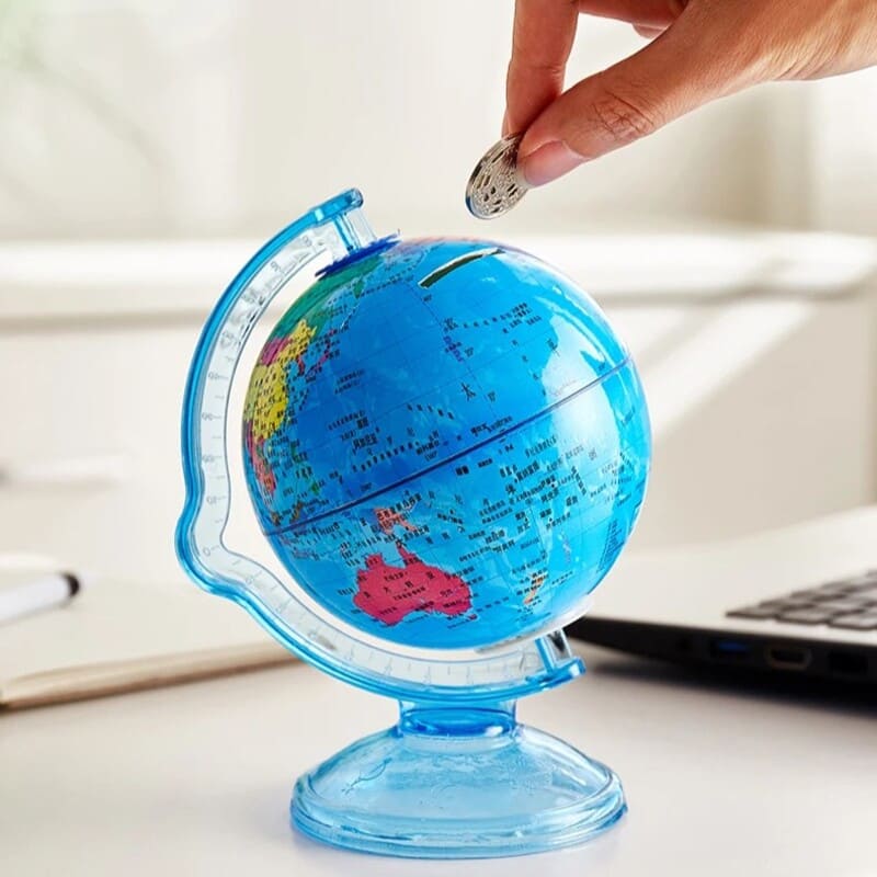 globe terrestre tirelire