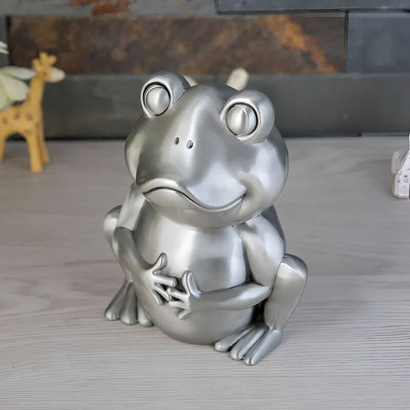 tirelire argent grenouille