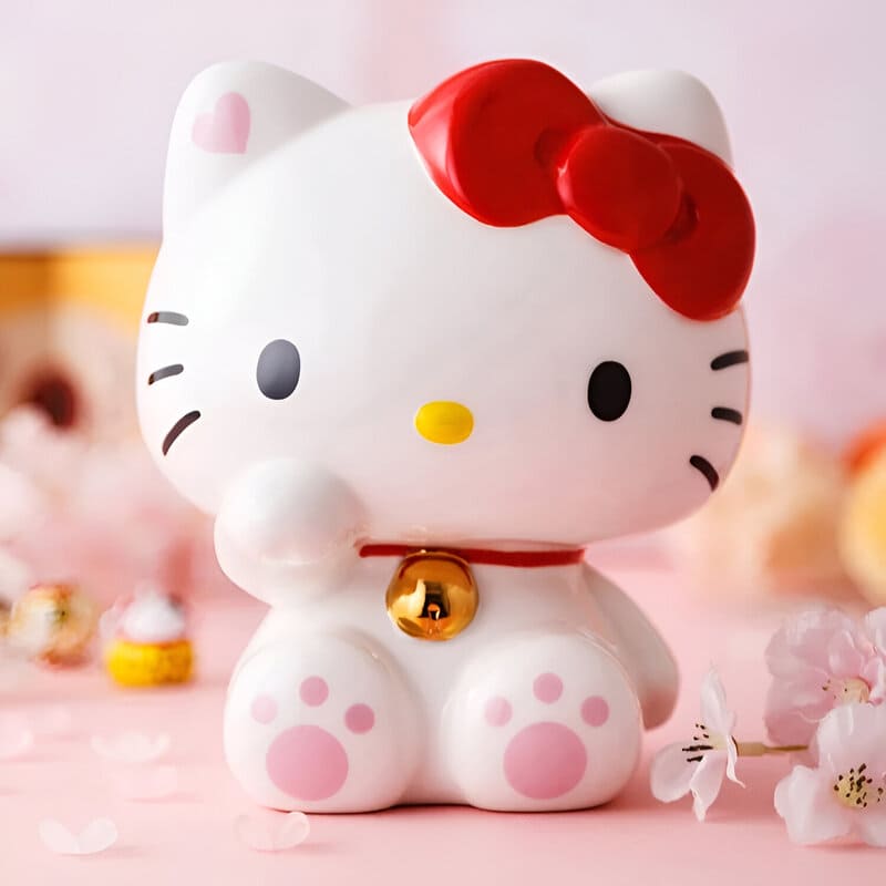 tirelire hello kitty ceramique blanc