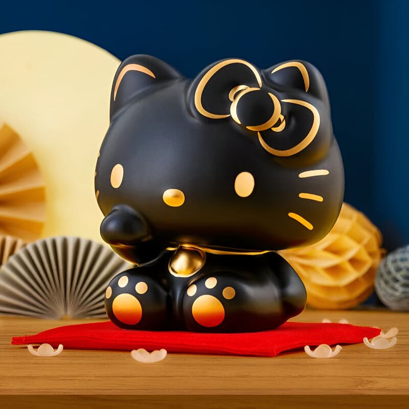 tirelire hello kitty ceramique noir