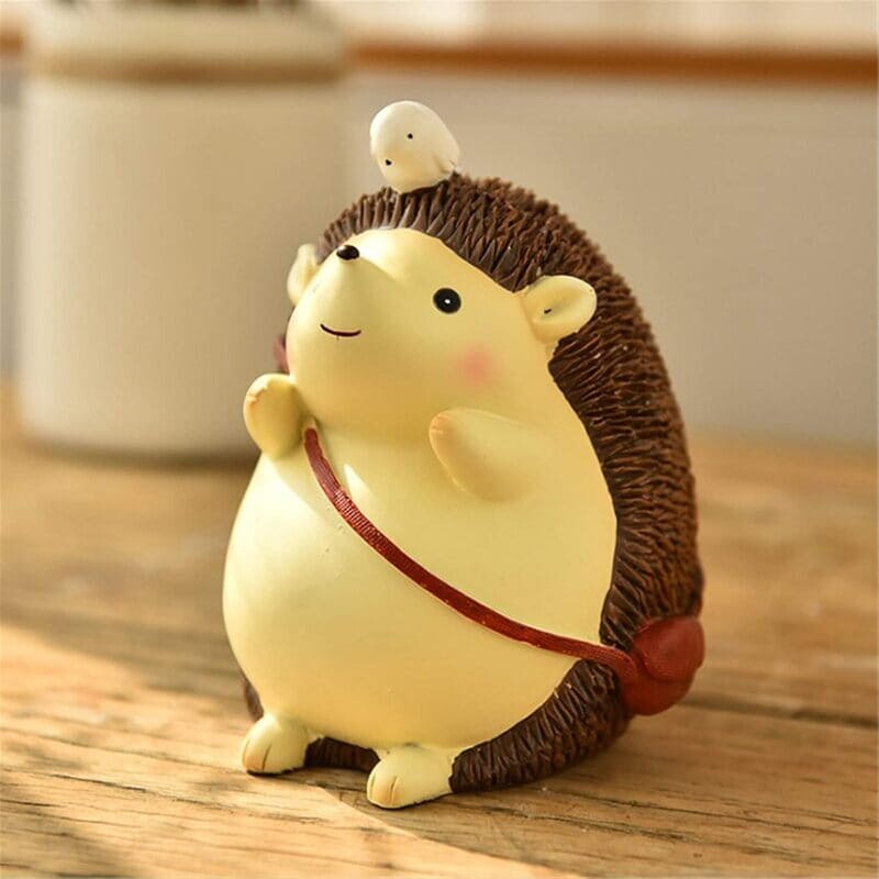 tirelire herisson forêt