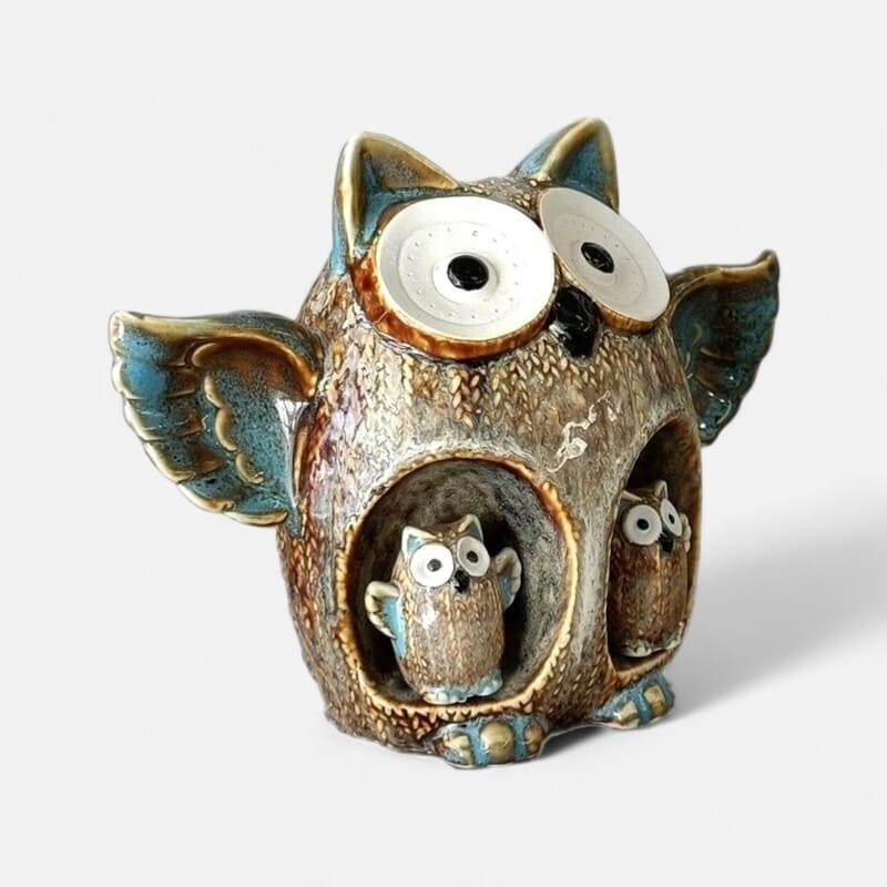 tirelire céramique en forme d'hibou